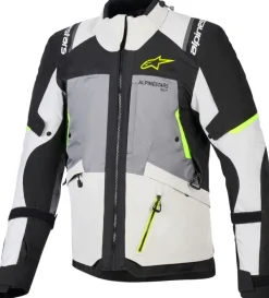 Alpinestars Andes V4 Drystar Motorjas Dk Gray Ice Gray Bk Yllw Fluo 9268> Motorjassen