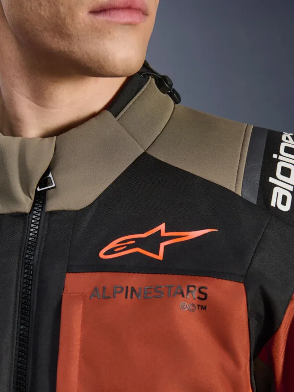 Alpinestars Andes V4 Drystar Motorjas Walnut Rust Black 9279> Motorjassen
