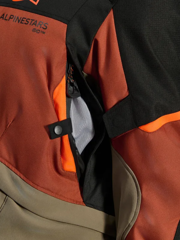 Alpinestars Andes V4 Drystar Motorjas Walnut Rust Black 9279> Motorjassen