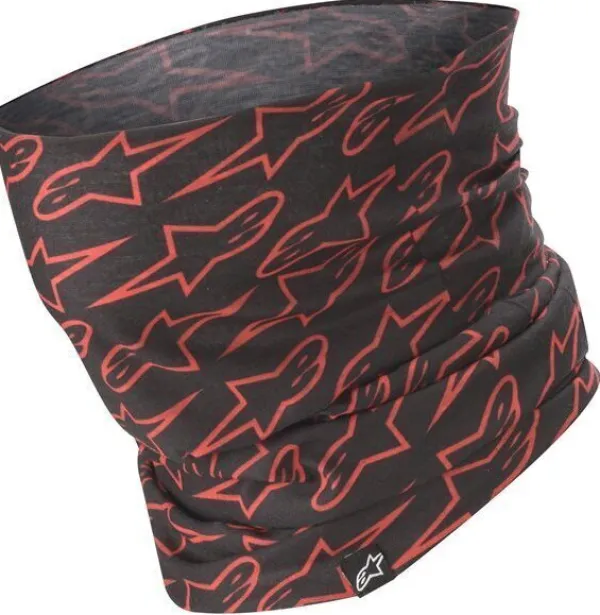 Alpinestars Astars Neck Tube Black Red Fluo 1030> Nekwarmers En Windcollars