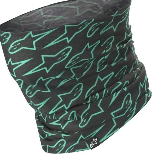 Alpinestars Astars Neck Tube Black Teal 1170> Nekwarmers En Windcollars