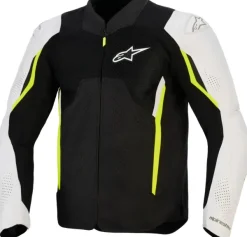 Alpinestars Ast V3 Air Motorjas Black/Silver/Yellow Fluo><noscript><img width=