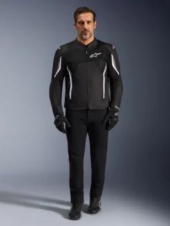 Alpinestars Ast V3 Air Motorjas Black/Dark Gray/White><noscript><img width=