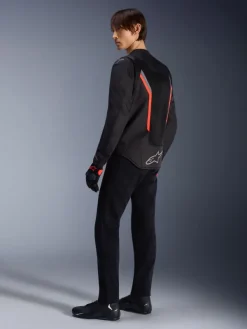 Alpinestars Ast V3 Air Motorjas Black/Dark Gray/Red Fluo> Motorjassen