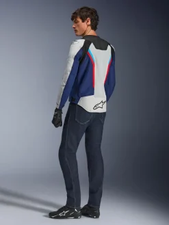Alpinestars Ast V3 Air Motorjas Silver/Deep Blue/Bright Red> Motorjassen