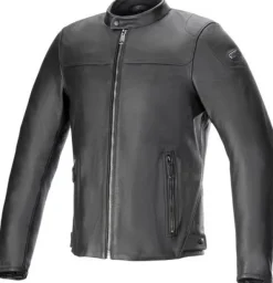 Alpinestars Blacktrack Leather Motorjas Black Black 1100> Motorjassen