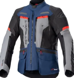 Alpinestars Bogota' Pro Drystar Motorjas Dark Blue Black Bright Red 7093> Motorjassen