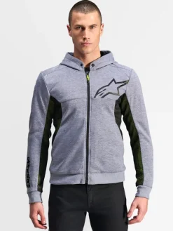 Alpinestars Chrome Air Sport Motorhoodie Gray Heather Black 9196> Motorhoodies|Motorjassen