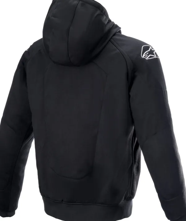 Alpinestars Chrome Motorhoodie Black/Yellow Fluo 155> Motorhoodies|Motorjassen