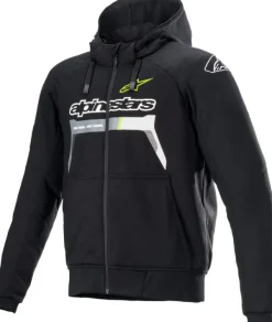 Alpinestars Chrome Motorhoodie Black/Yellow Fluo 155> Motorhoodies|Motorjassen