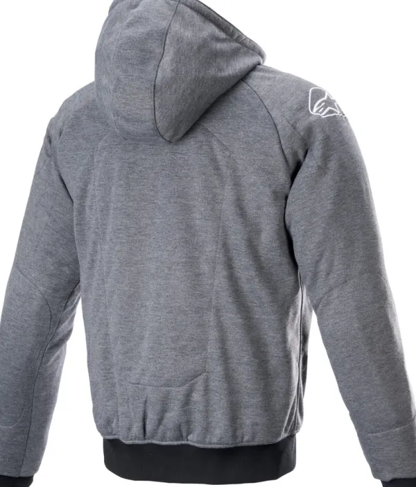 Alpinestars Chrome Motorhoodie Melange/Dark Gray/White 9162> Motorhoodies|Motorjassen