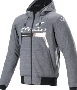 Alpinestars Chrome Motorhoodie Melange/Dark Gray/White 9162> Motorhoodies|Motorjassen