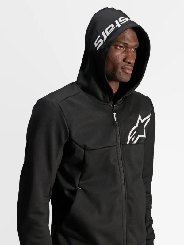 Alpinestars Chrome V2 Sport Motorhoodie Black White 12> Motorhoodies|Motorjassen