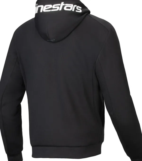 Alpinestars Chrome V2 Sport Motorhoodie Black White 12> Motorhoodies|Motorjassen