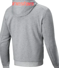 Alpinestars Chrome V2 Sport Motorhoodie Gray Heather Red Fluo 9199> Motorhoodies|Motorjassen