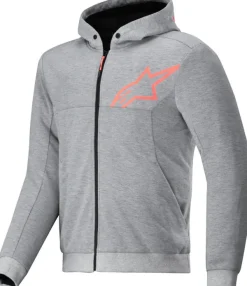 Alpinestars Chrome V2 Sport Motorhoodie Gray Heather Red Fluo 9199><noscript><img width=
