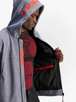 Alpinestars Chrome V2 Sport Motorhoodie Gray Heather Red Fluo 9199><noscript><img width=