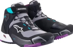 Alpinestars Cr-X Women'S Drystar Riding Shoes Black Gray Plum Teal 1370>Heren Heren Motorschoenen