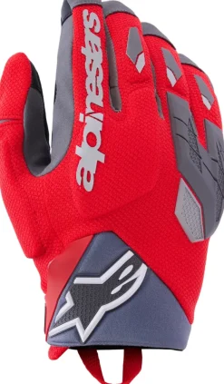 Alpinestars Durack Gloves Bright Red/Mid Gray> Motorhandschoenen