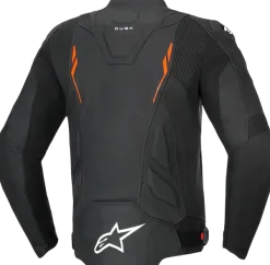 Alpinestars Dusk Airflow Leather Motorjas Black Red Fluo 1030><noscript><img width=