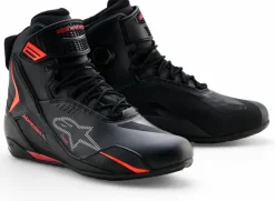 Alpinestars Faster-4 Drystar Shoes Black Rio Red Red Fluo 1557>Heren Heren Motorschoenen