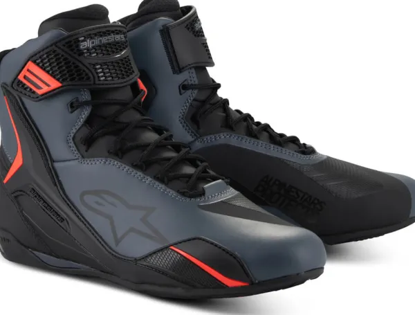 Alpinestars Faster 4 Shoes Black Gray Red Fluo 1130>Heren Heren Motorschoenen|Casual Motorschoenen