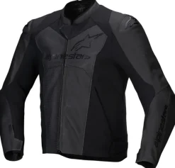 Alpinestars Faster V3 Airflow Leather Motorjas Black Black 1100> Motorjassen