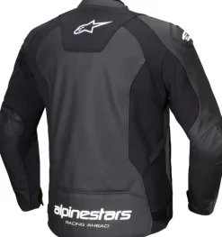 Alpinestars Faster V3 Leather Motorjas Black/White 12> Motorjassen