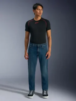Alpinestars Flex-Ast 5 Denim Motorjeans Black Washed> Motorjeans