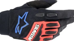 Alpinestars Full Bore Xt Gloves Black Bright Red Blue 1317> Motorhandschoenen