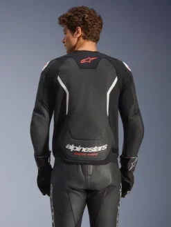 Alpinestars Gp Force V2 Leather Airflow Motorjas Black White 12><noscript><img width=