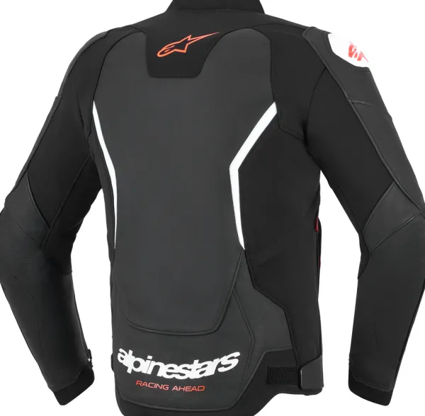 Alpinestars Gp Force V2 Leather Motorjas Black White 12> Motorjassen
