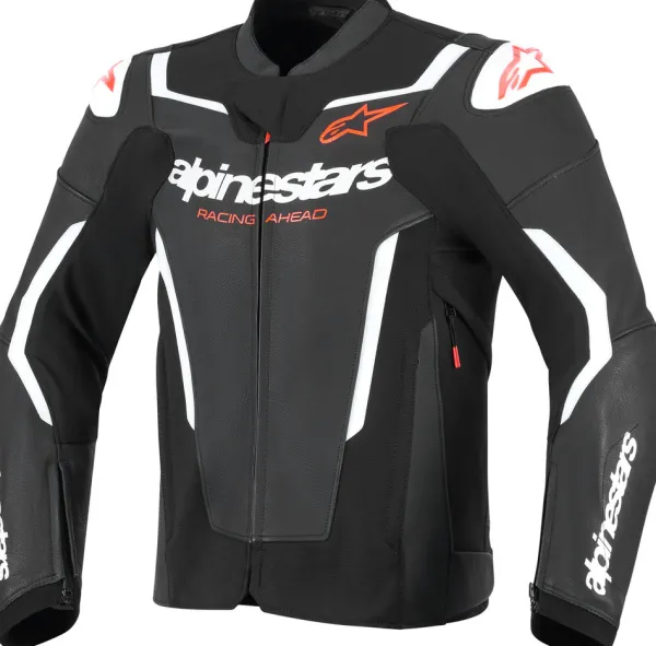 Alpinestars Gp Force V2 Leather Motorjas Black White 12> Motorjassen