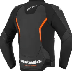 Alpinestars Gp Force V2 Leather Motorjas Black Red Fluo 1030> Motorjassen
