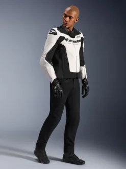 Alpinestars Gp Force V2 Leather Motorjas Jacket White/Black><noscript><img width=