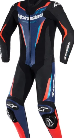 Alpinestars Gp Force V2 Leather Suit 1 Pc Black/Blue/Red Fluo> Motorpakken