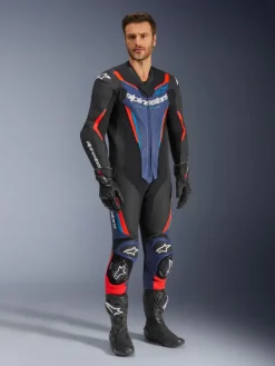 Alpinestars Gp Force V2 Leather Suit 1 Pc Black/Blue/Red Fluo><noscript><img width=