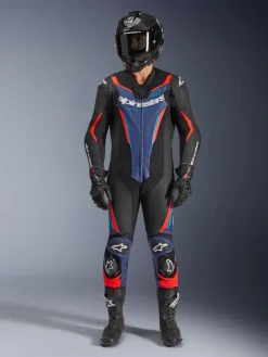 Alpinestars Gp Force V2 Leather Suit 1 Pc Black/Blue/Red Fluo><noscript><img width=