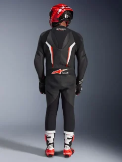 Alpinestars Gp Force V2 Leather Suit 1 Pc Black/White/Red Fluo><noscript><img width=