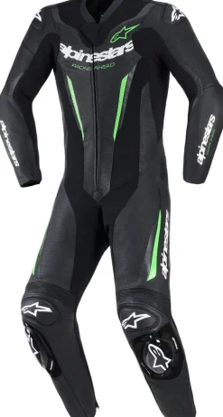 Alpinestars Gp Force V2 Leather Suit 1 Pc Black/Green><noscript><img width=