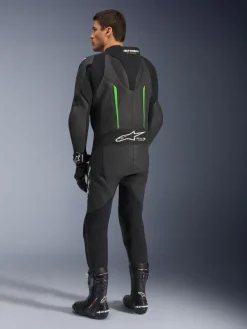 Alpinestars Gp Force V2 Leather Suit 1 Pc Black/Green><noscript><img width=