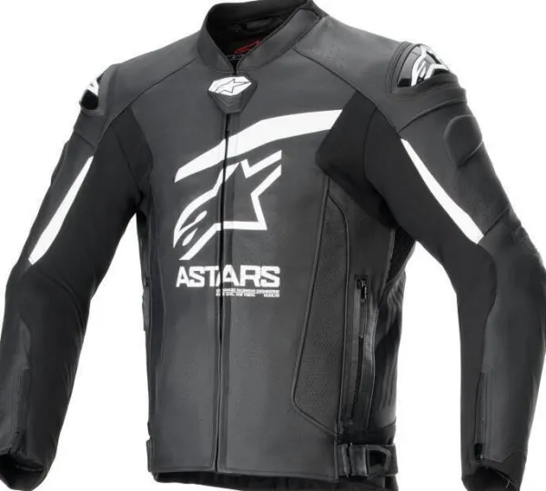Alpinestars Gp Plus R V4 Airflow Leather Motorjas Black White 12> Motorjassen