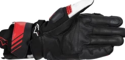 Alpinestars GP Plus R V3 Leather Gloves Black White Bright Red 1304> Motorhandschoenen