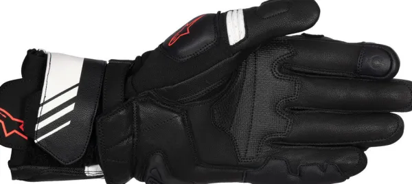 Alpinestars GP Plus R V3 Leather Gloves Black White Red Fluo 1231> Motorhandschoenen