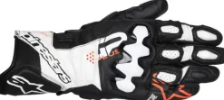 Alpinestars GP Plus R V3 Leather Gloves Black White Red Fluo 1231> Motorhandschoenen