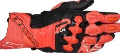 Alpinestars GP Plus R V3 Leather Gloves Bright Red Red Fluo Black 3097> Motorhandschoenen