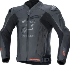 Alpinestars GP Plus R V4 Rideknit Leather Motorjas Black Black 1100> Motorjassen