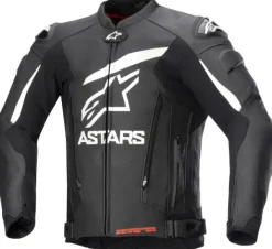 Alpinestars Gp Plus V4 Leather Jacket Black White 12> Motorpakken