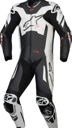 Alpinestars GP Plus V4 Sprint 1Pc Leather Suit Black White Red Fluo 1231><noscript><img width=