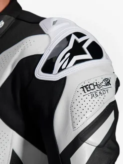 Alpinestars GP Plus V4 Sprint 1Pc Leather Suit Black White Red Fluo 1231><noscript><img width=
